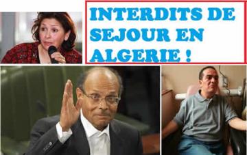 Sihem Bensedrine, Moncef Marzouki et Ben Brik : opposants à Ben Ali, interdits en Algérie par la grâce d'une alliance entre autocrates. Mais Marzouki est aujourd'hui chef d'Etat !