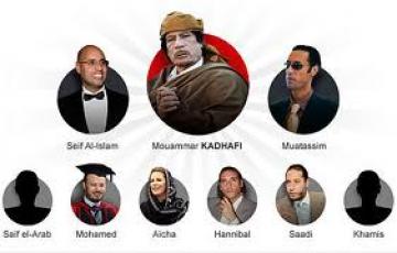 La famille Kadhafi au complet.