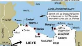 Libye: la coalition se prépare à attaquer la logistique de l'armée de Kadhafi, un bâtiment administratif détruit