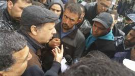 En images. Soufiane Djilali chez les contractuels en grève