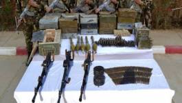 Un fusil mitrailleur et des charges propulsives pour RPG-7 récupérés à El Oued