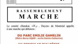 Marche du Mouvement Barakat à Montréal samedi