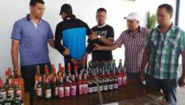 Batna : un individu arrêté avec 2996 bouteilles de boissons alcoolisées