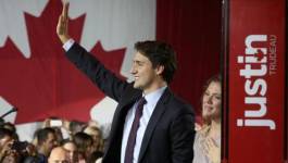 Victoire des libéraux du jeune Justin Trudeau aux législatives canadiennes