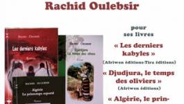 L'écrivain-chercheur Rachid Oulebsir sera l'invité mercredi de l'ACB à Paris