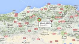 Réplique d’un séisme de 3,3 degrés à Médéa