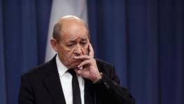 Le ministre des AE français Jean-Yves Le Drian à Alger