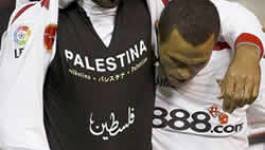 Kanouté affiche en plein match son soutien aux Palestiniens