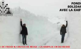 Froid, neige : faites des dons au Fonds de solidarité avec la Kabylie