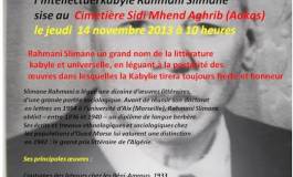 Devoir de mémoire : hommage à Rahmani Slimane à Aokas