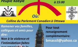 Rassemblement dimanche à Ottawa pour dénoncer la répression en Kabylie