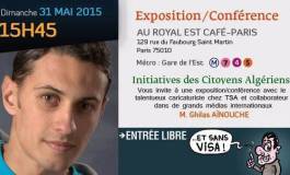 Le caricaturiste Ghilas Ainouche expose au Royal Est (Paris)