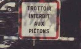 Des trottoirs et des hommes politiques !!!