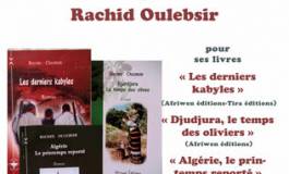 L'écrivain-chercheur Rachid Oulebsir sera l'invité mercredi de l'ACB à Paris