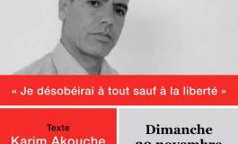 Récital poétique au bénéfice du prisonnier d'opinion Slimane Bouhafs