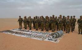 Un impressionnant arsenal d'armes de guerre découvert par l'ANP à Adrar