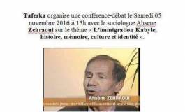 Ahcène Zahraoui animera samedi une conférence à Montreuil