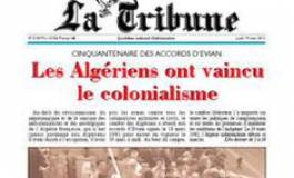 Le journal "La Tribune" au milieu du gué