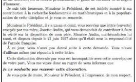  La lettre de Michèle Audin à Nicolas Sarkozy