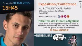 Le caricaturiste Ghilas Ainouche expose au Royal Est (Paris)