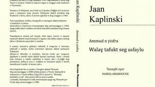 ''Walaɣ tafukt seg usfaylu'': un recueil de Jaan Kaplinski traduit en tamazight