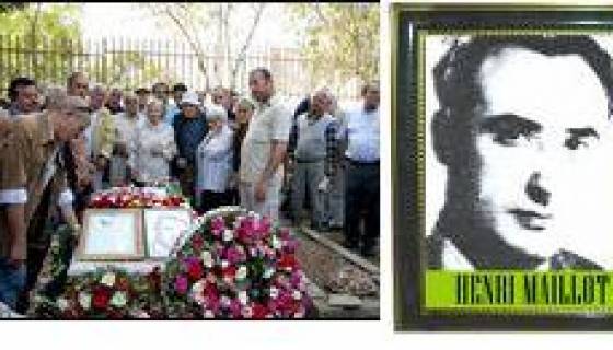 Imposant recueillement sur la tombe d'Henri Maillot