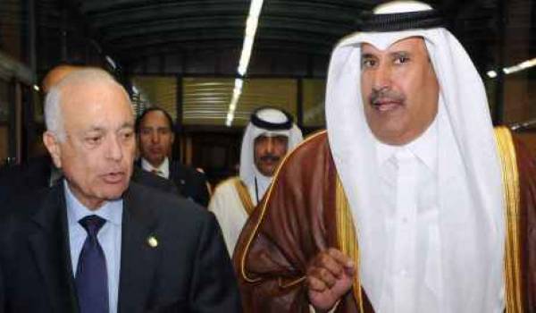 Nabil Al Araby et le premier ministre qatari