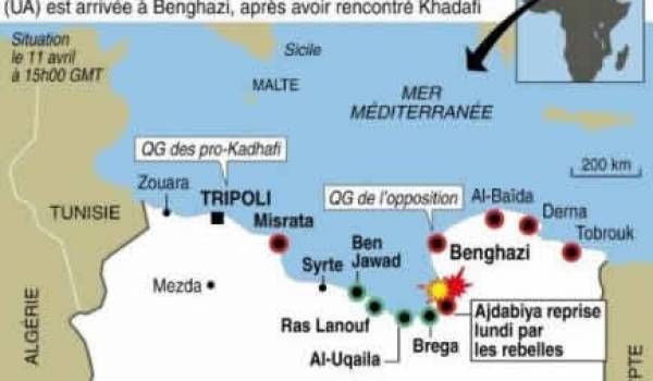 Libye: la rébellion veut le départ Kadhafi, critiques contre l'Otan