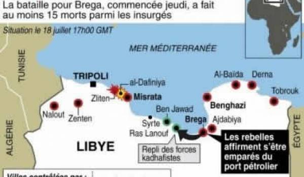 Libye: les rebelles revendiquent la prise de Brega, contacts diplomatiques pour le départ de Kadhafi