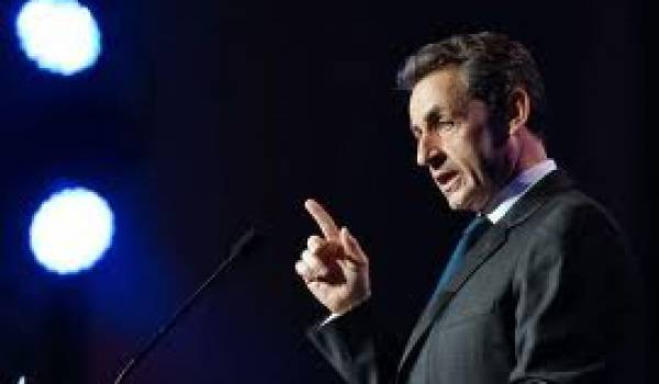 Nicolas Sarkozy, candidat et président français.