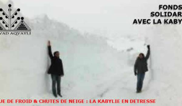 Froid, neige : faites des dons au Fonds de solidarité avec la Kabylie