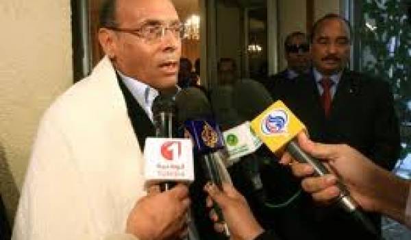 Moncef Marzouki, en tournée maghrébine.