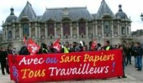 Les six sans papiers ont reçu un soutien fort de la société civile du nord