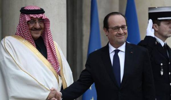 François Hollande et Mohammed ben Nayef Al Saoud, prince héritier d'Arabie saoudite