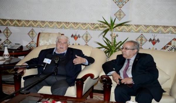 Ramtane Lamamra recevant Walid Mouallem