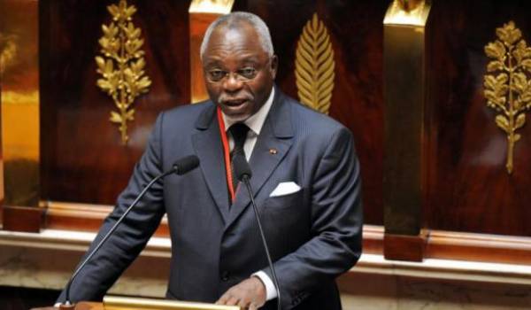  Le président de l'Assemblée nationale gabonaise, Guy Nzouba Ndama, 