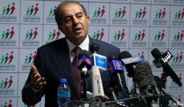 Mahmoud Djibril, ancien premier ministre libyen et  chef de l'Alliance des forces nationales.