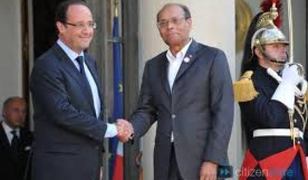 Hollande et Marzouki.