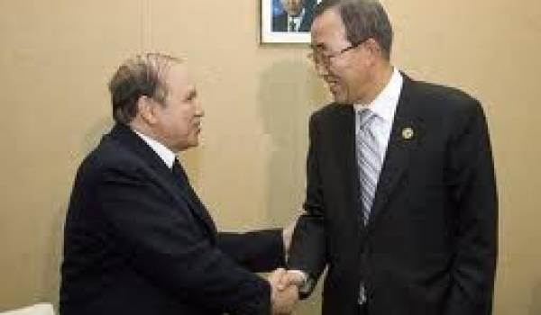 Bouteflika et Ban Ki-moon.