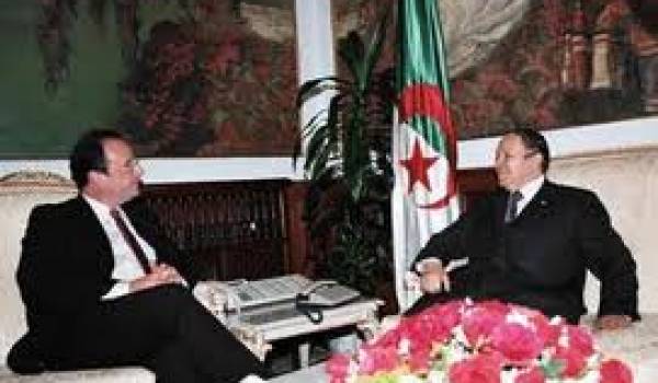 Hollande et Bouteflika.