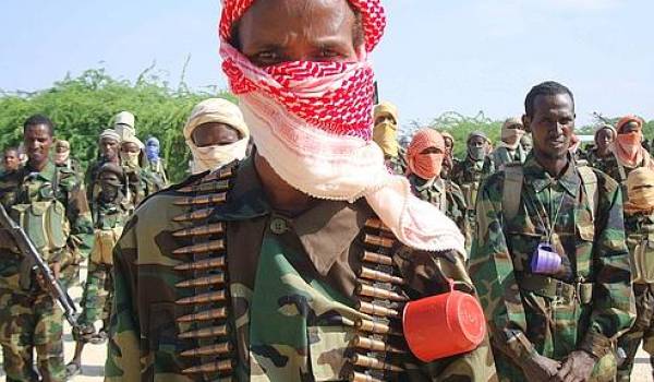 La milice des Shebab affiliée à Al-Qaida lors d'un entraînement en Somalie.
