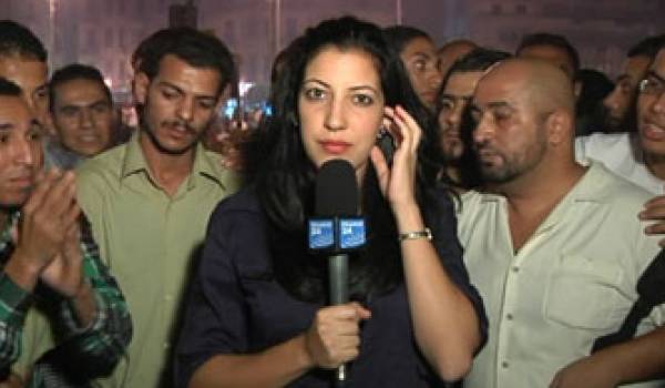 La journaliste de France 24, Sonia Dridi, agressée lors des manifestations place Tahrir vendredi.
