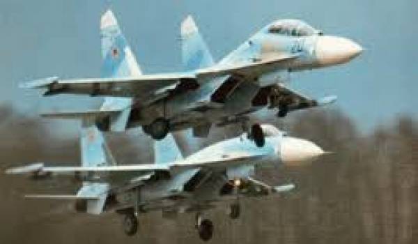 Avions de combat russes.