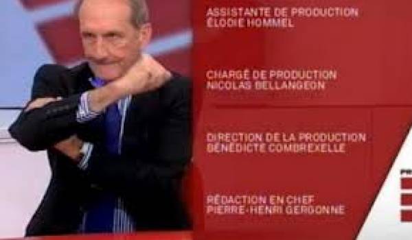 Le sénateur de droite Gérard Longuet a eu un geste indigne comme réponse à la question de la reconnaissance du passé colonial.