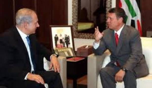 Le premier ministre israélien et le roi de Jordanie.