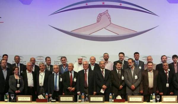 Les membres de la Coalition syrienne.