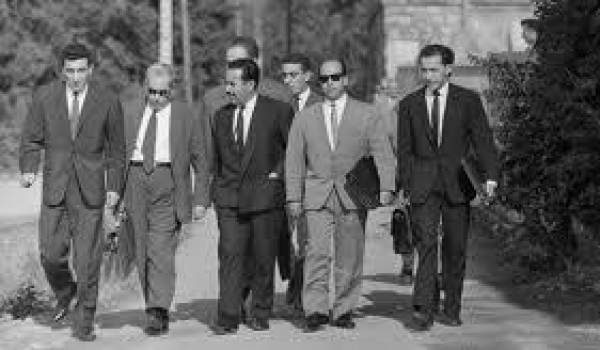 La délégation du GPRA à Evian, mars 1962.