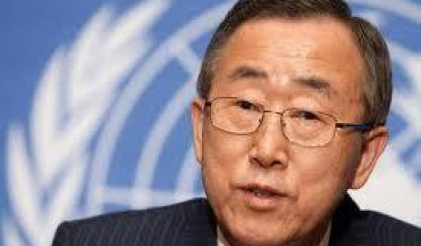 Le secrétaire général de l'ONU Ban Ki-moon.