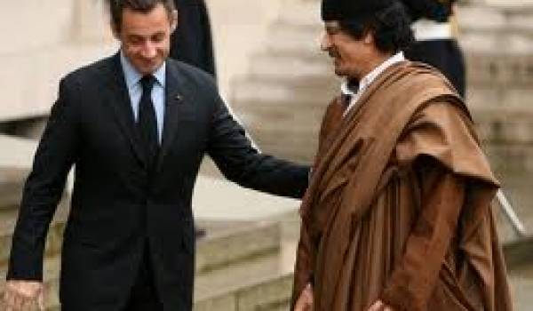 Sarkozy et Kadhafi
