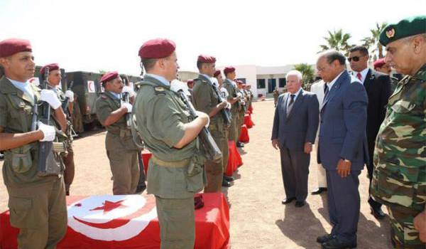 Cérémonie à la mémoire des soldats tués.